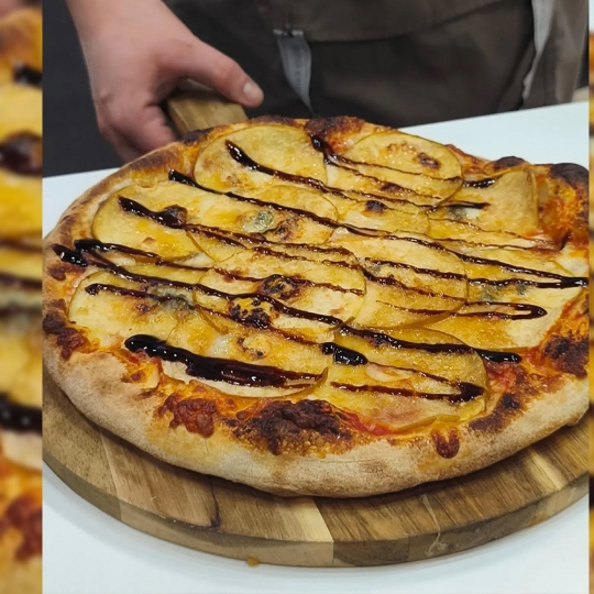 Pizza del restaurante La Nonna