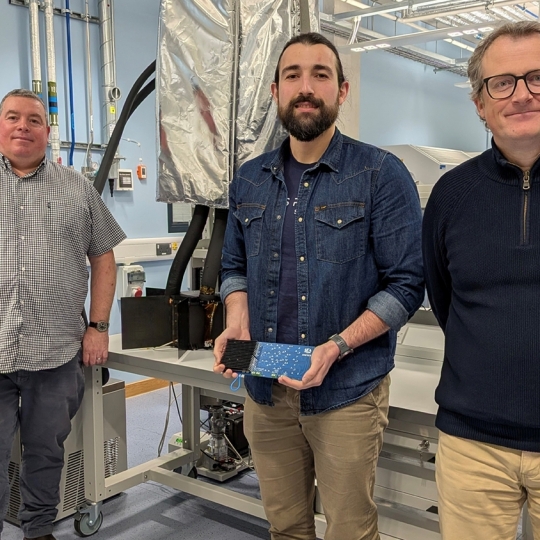 Científicos que participaron en la prueba, en el centro, el berciano José Antonio Fernández | Foto: Universidad de Oviedo