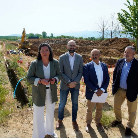 César Sánchez  ICAL Visita a las obras de emergencia que el organismo de cuenca hace en el saneamiento del Bierzo Bajo