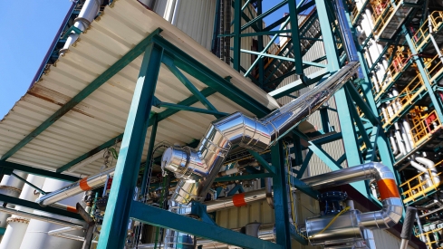 Gasificador en una imagen de archivo