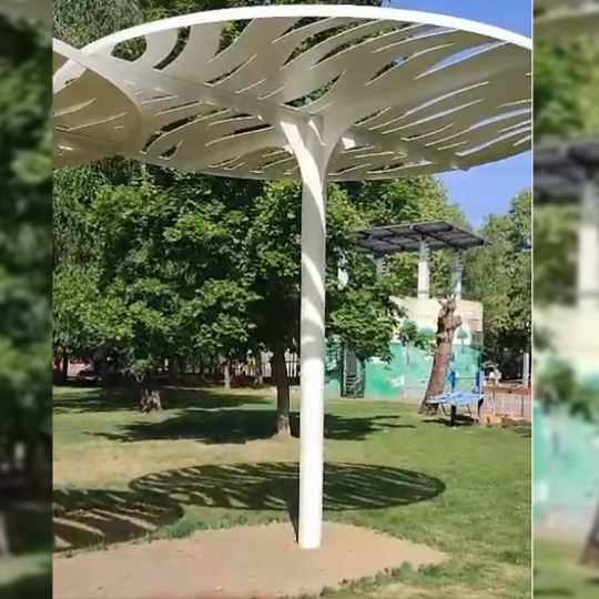 Estructura del parque de la Concordia de Ponferrada