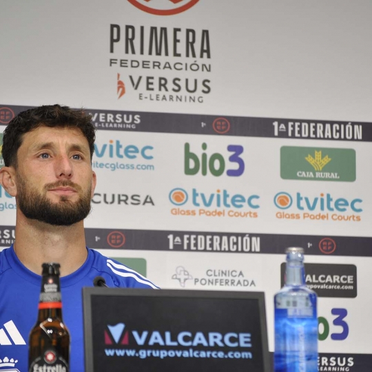 Borja Valle en una imagen en rueda de prensa