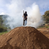 Carbonera tradicional en el Soto de Villar de los Barrios (4)