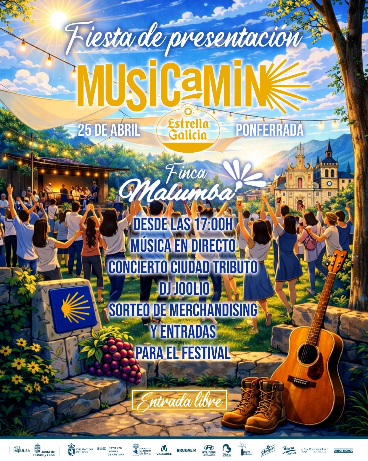 Fiesta de presentación del Musicamino en Ponferrada