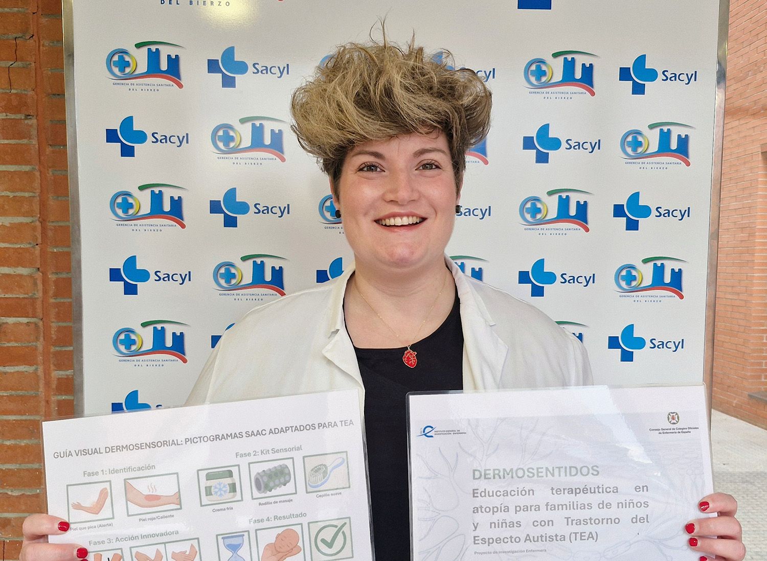 La enfermera de Pediatría de la Gasbi, Silvia Domínguez, con su propuesta Dermo Sentidos (2)