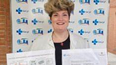 La enfermera de Pediatría de la Gasbi, Silvia Domínguez, con su propuesta Dermo Sentidos (2)