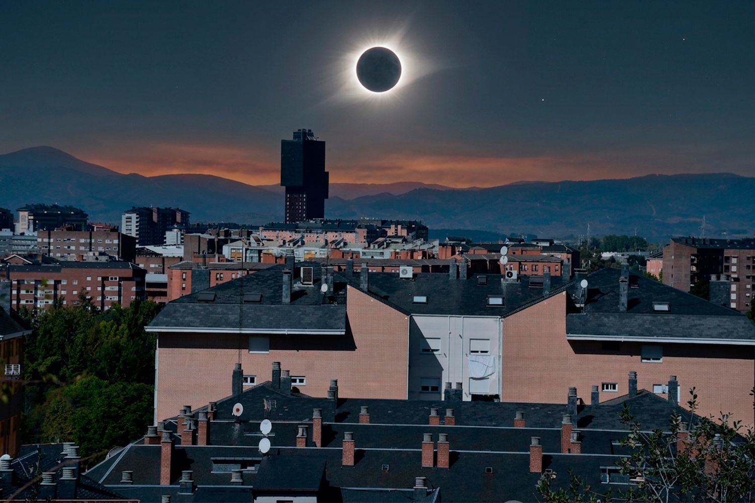 Simulación de eclipse total en Ponferrada