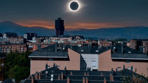 Simulación de eclipse total en Ponferrada