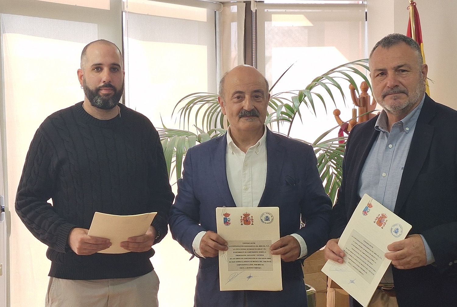 Obra en el municipio de Camponaraya