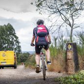 Mochilas durante el Camino de Santiago