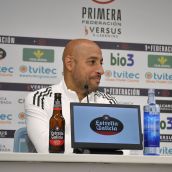 El entrenador de la Ponferradina, Mehdi Nafti