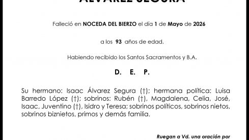 AMANCIO ALVAREZ SEGURA
