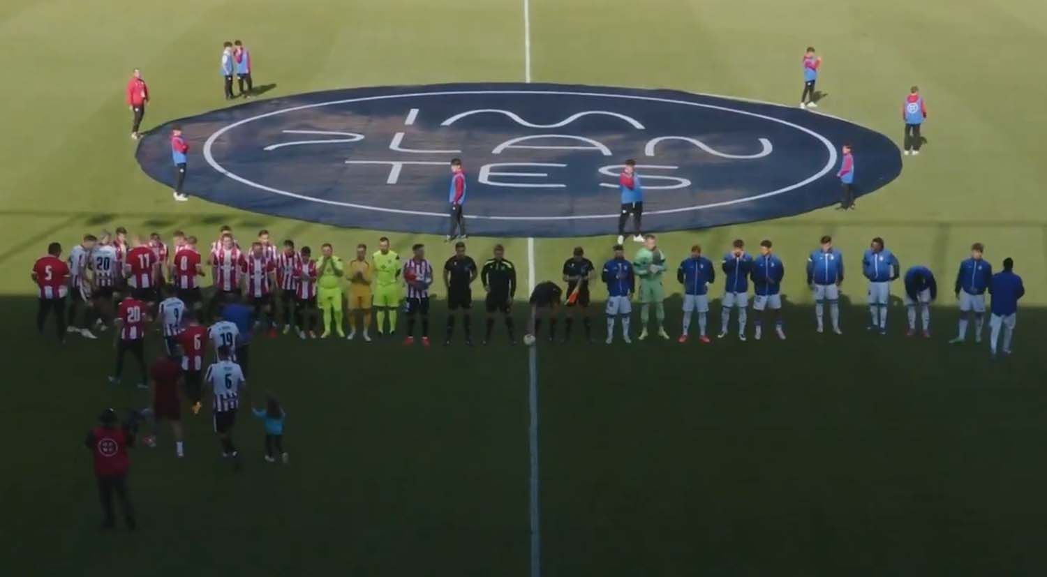 Inicio del partido entre el Zamora y la Ponferradina