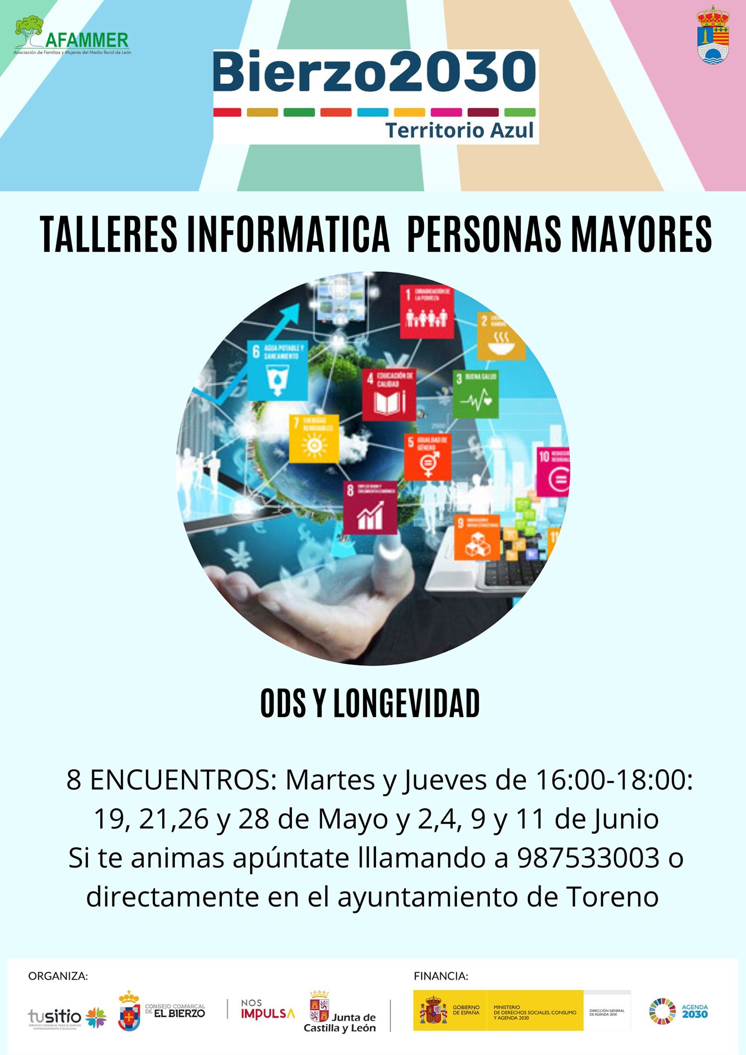 Cartel de los talleres de informática