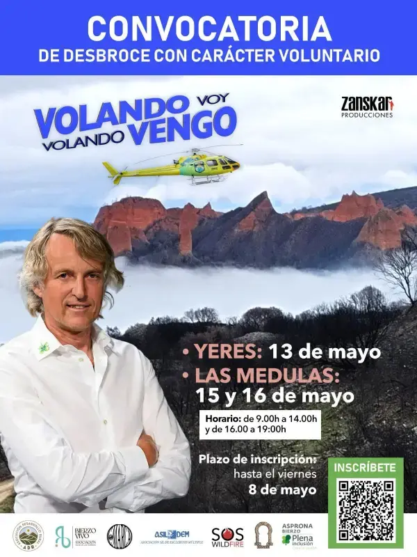 Convocatoria de desbroce voluntario de Volando Voy