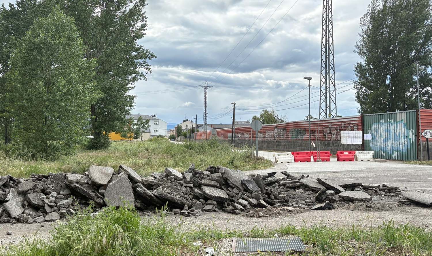 Obras en la Avda cdad Bérgida 3