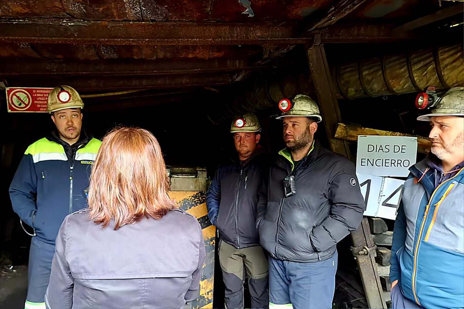 Mineros encerrados en Mina Miura en Ibias Delegación del Gobierno en Asturias