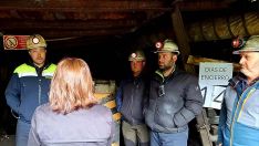 Mineros encerrados en Mina Miura en Ibias Delegación del Gobierno en Asturias