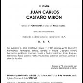 JUAN CARLOS CASTAÑO MIRON
