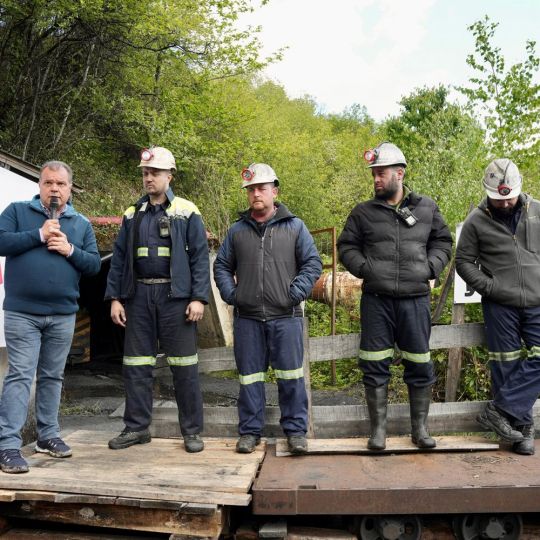 Salida de los mineros encerrados en Asturias | Foto: PSOE de León