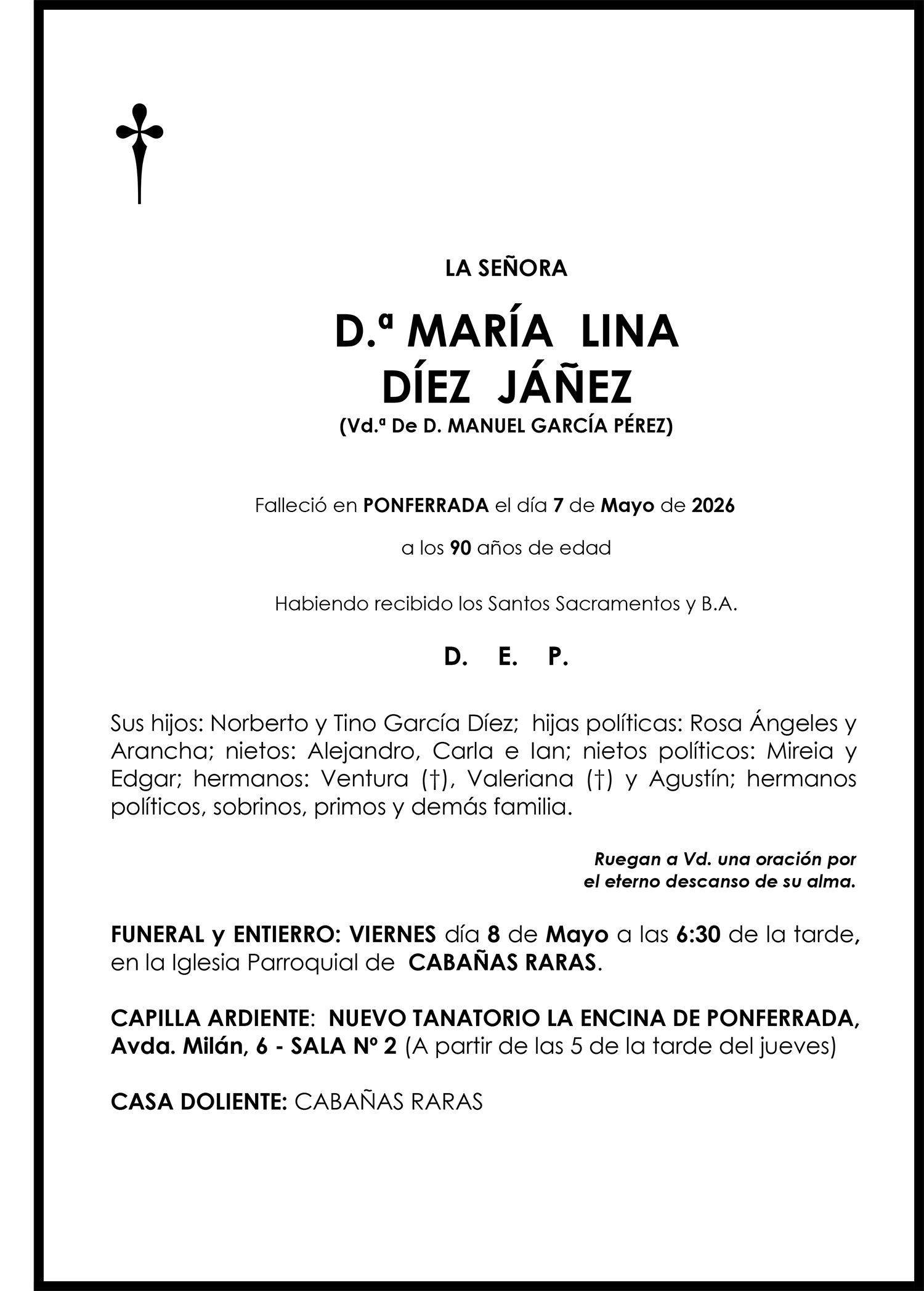 MARÍA LINA DÍEZ JÁÑEZ
