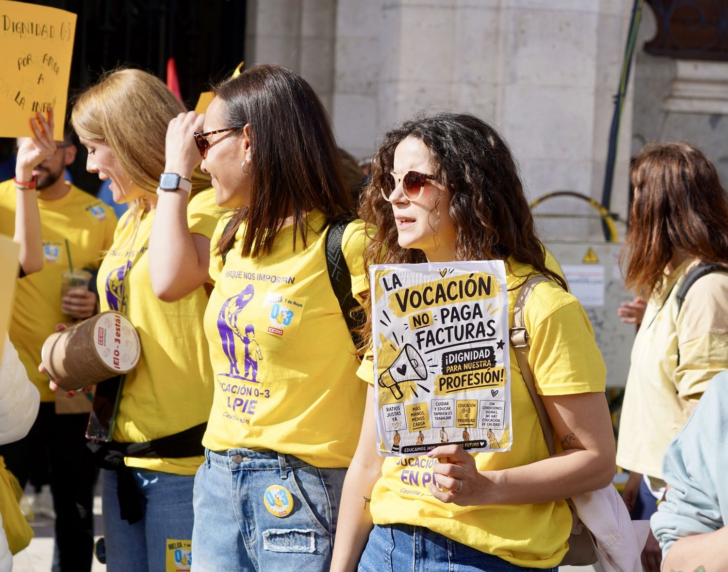 Manifestación con motivo de la huelga en el ciclo de educación infantil de 0 a 3 años | Letizia Pérez / ICAL
