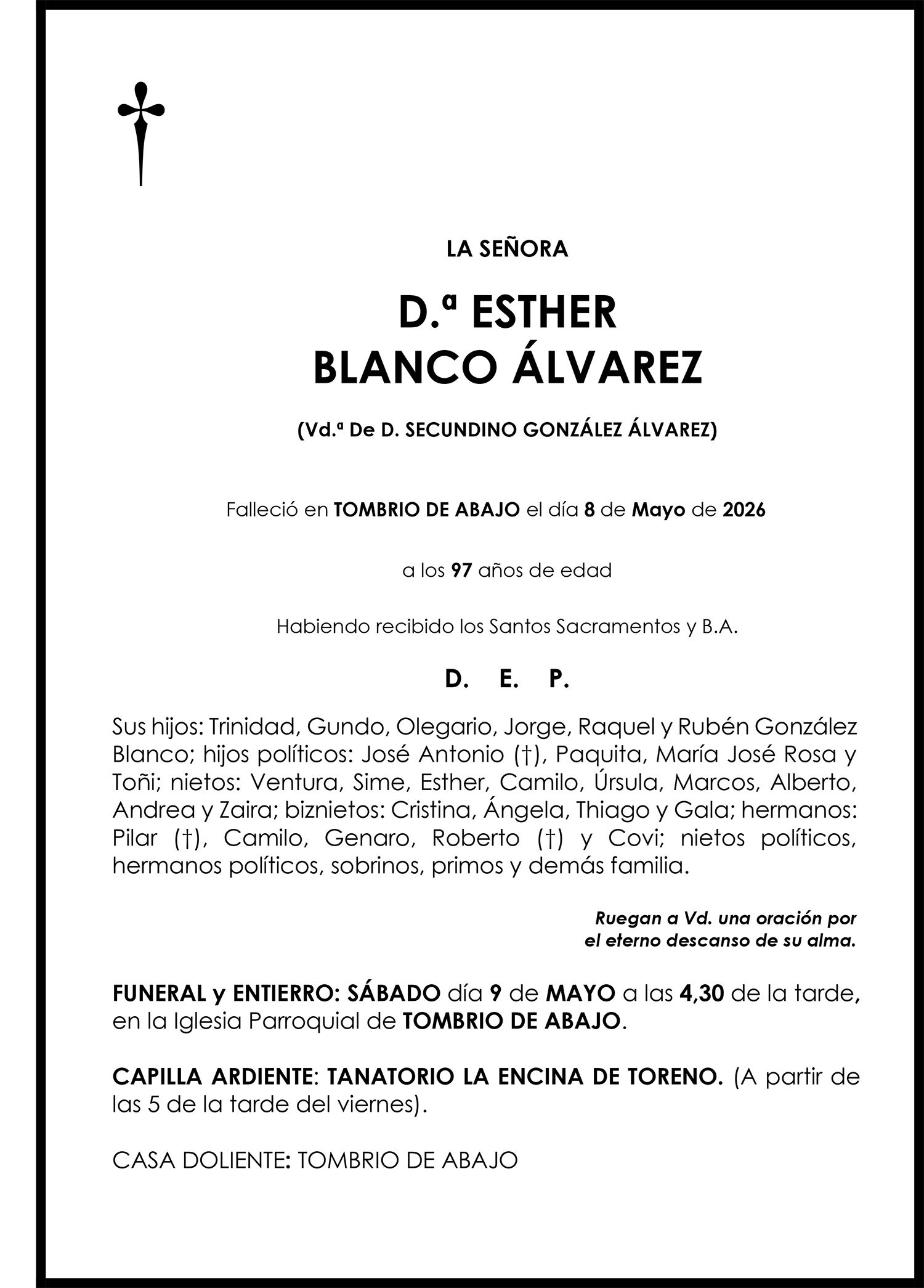 ESTHER BLANCO ÁLVAREZ