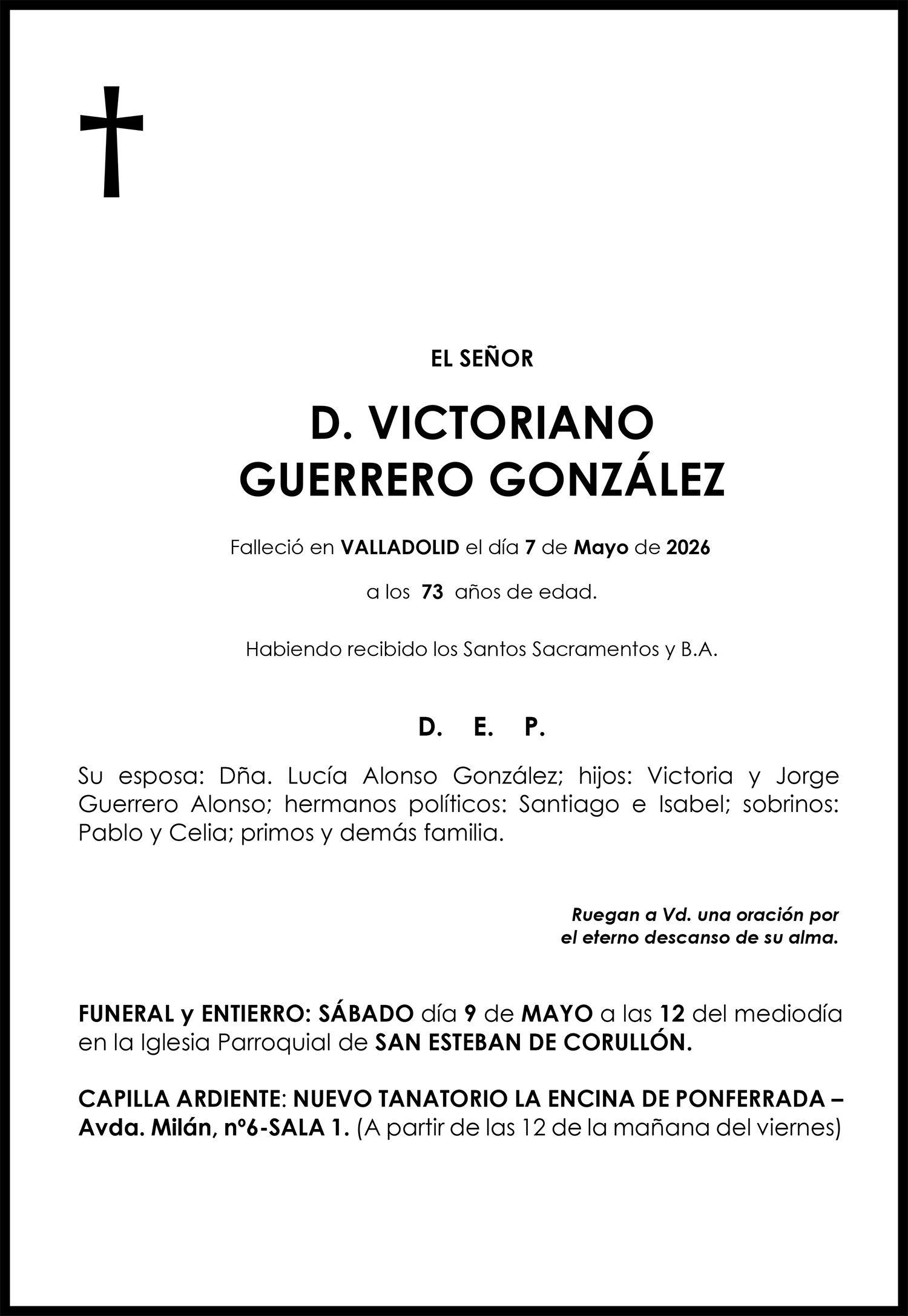 VICTORIANO GUERRERO GONZÁLEZ