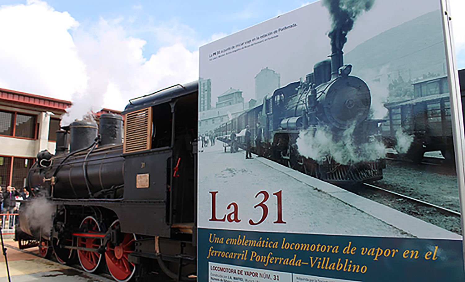 La locomotora 31 en el Museo del Ferrocarril | Foto: Archivo de InfoBierzo La locomotora 31 en el Museo del Ferrocarril | Foto: Archivo de InfoBierzo