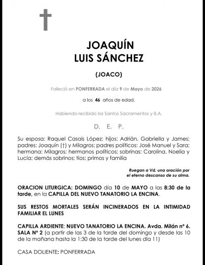 JOAQUÍN LUIS SÁNCHEZ (JOACO)