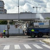 Tratamiento antiplagas en las alcantarillas del barrio de La Rosaleda