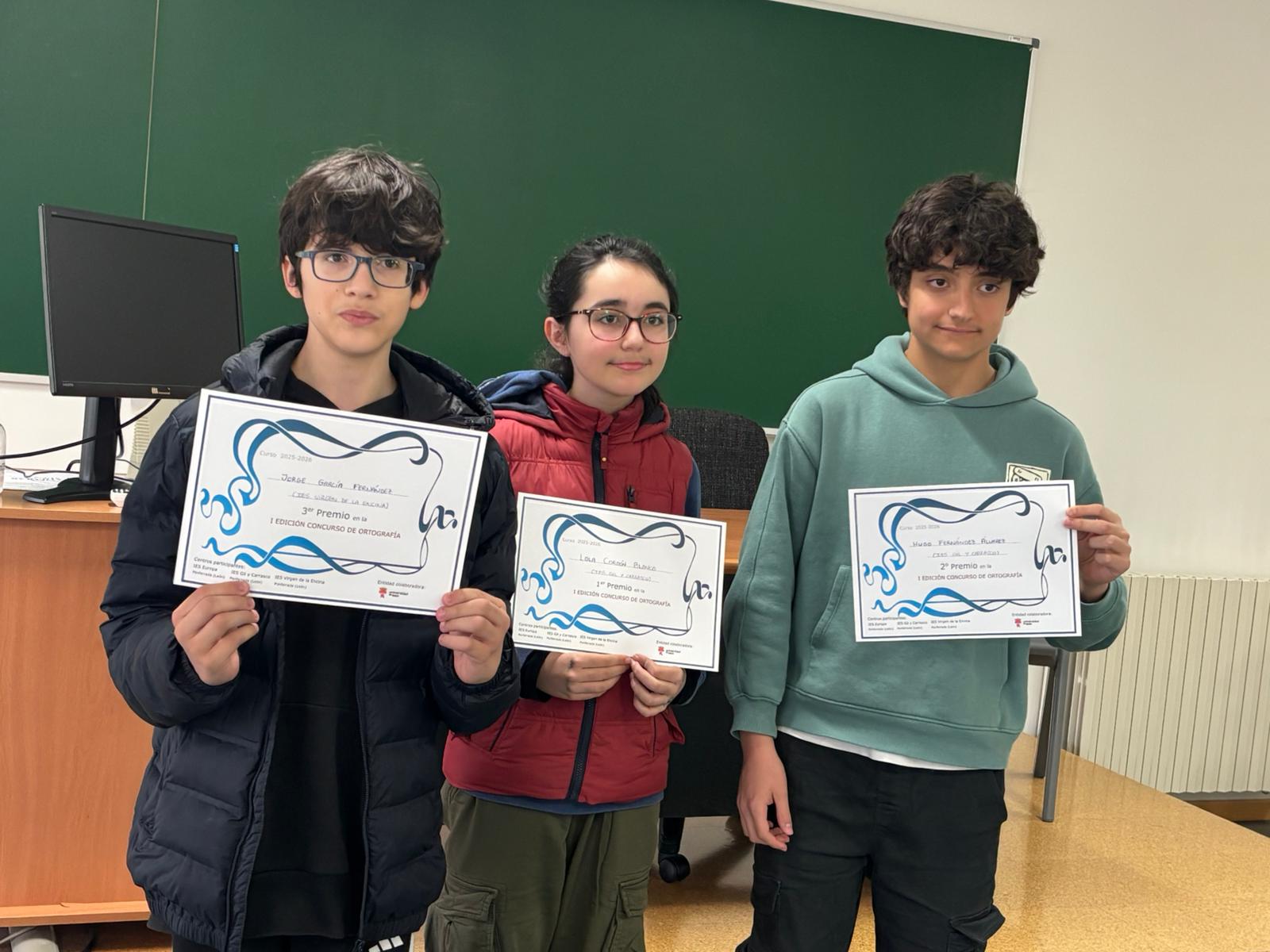 Ganadores certamen ortografía