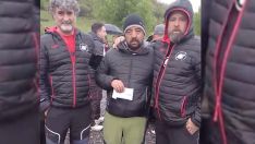 Entrega del dinero recaudado a los mineros de Ibias por parte de la Asociación de Mineros Cuenca Fabero-Sil