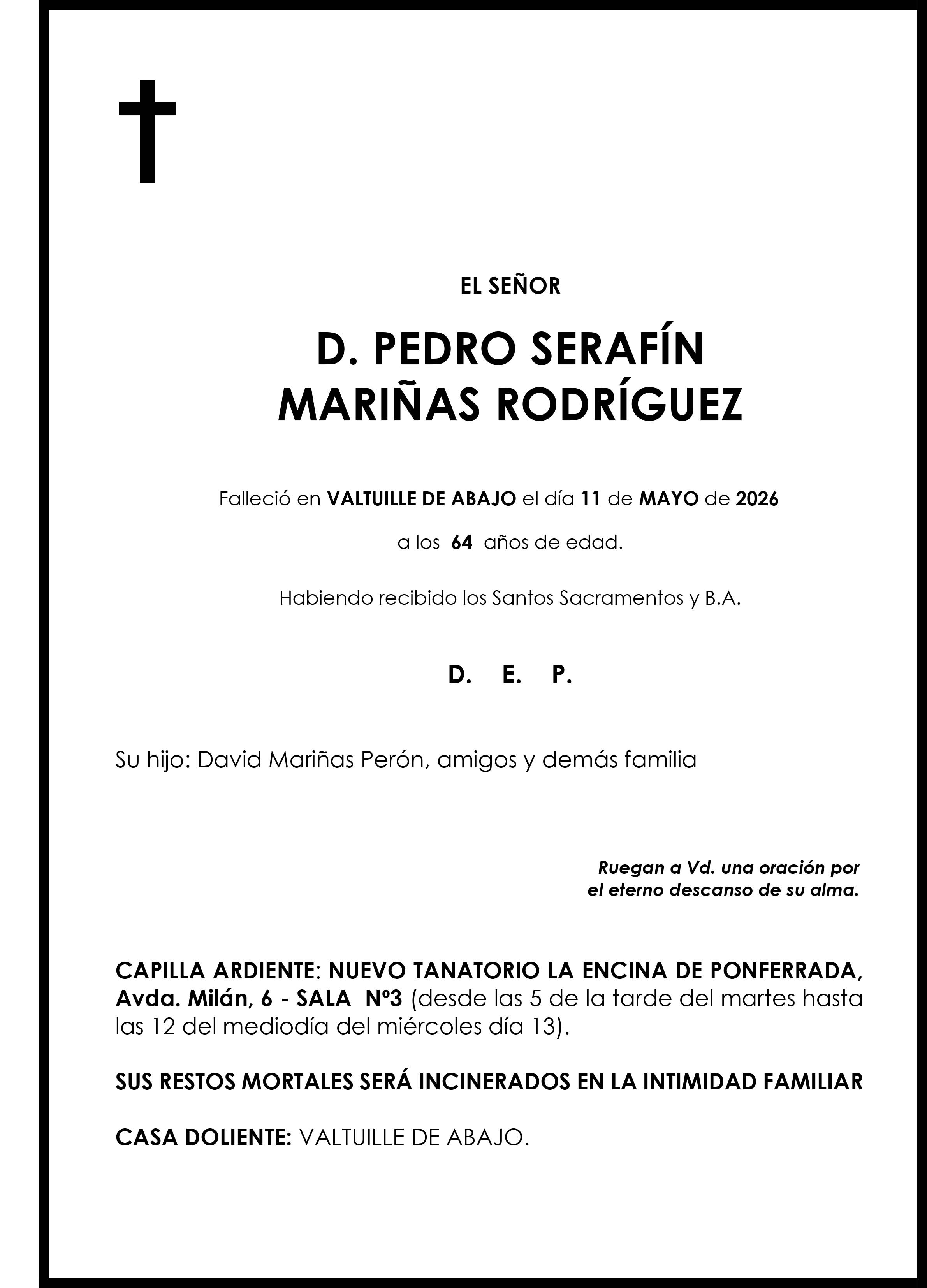 PEDRO SERAFIN MARIÑAS RODRIGUEZ