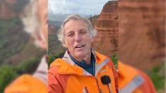 Jesús Calleja en su grabación en Las Médulas Jesús Calleja en su grabación en Las Médulas