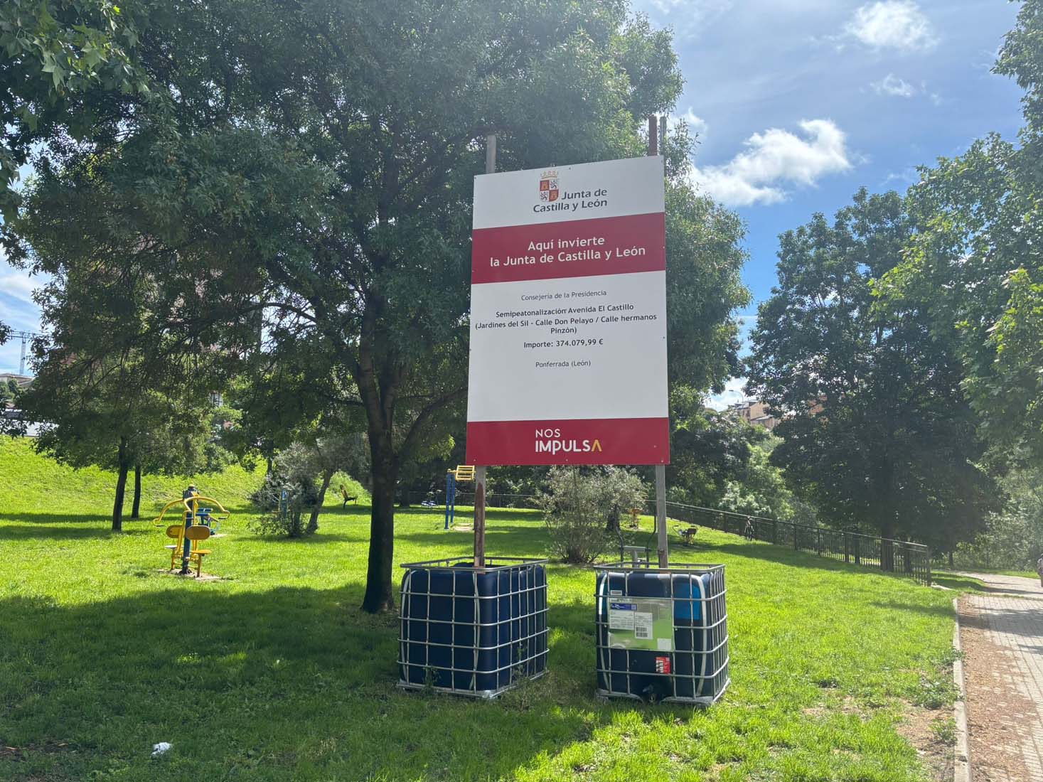 Estado actual de los Jardines del Sil de Ponferrada (3)
