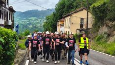 Los compañeros de Fabero acompañan la marcha negra de los mineros de Ibias a su entrada en Oviedo  (4) Juan Alegría 