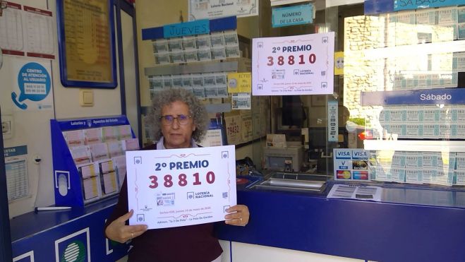 Ganadora segundo premio lotería