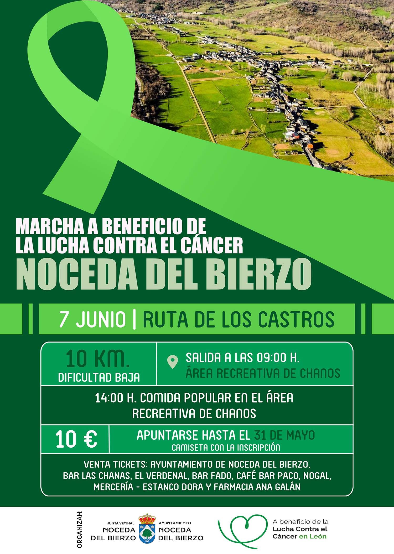 Cartel de la Marcha solidaria AECC en Noceda Cartel de la Marcha solidaria AECC en Noceda