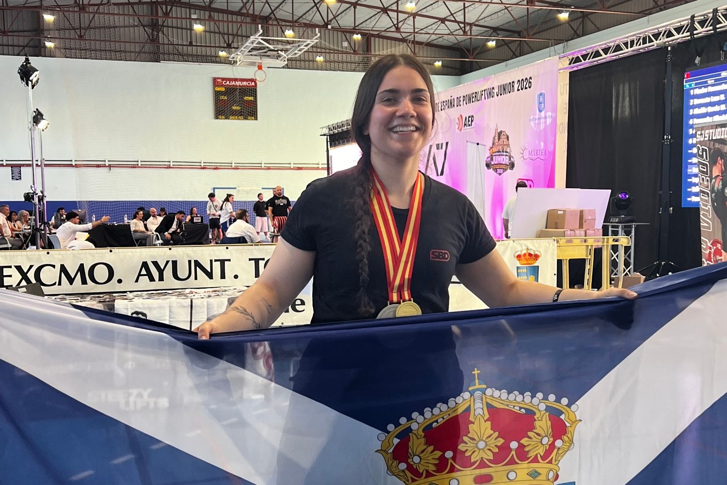Éxito berciano: Silvia Urbano, subcampeona de España junior de powerlifting