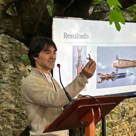 Empuiñadura encontrada en Villafranca del Bierzo