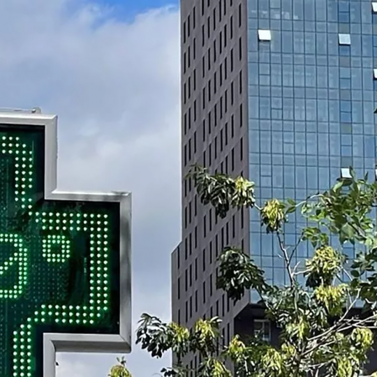 30 grados en una farmacia de Ponferrada