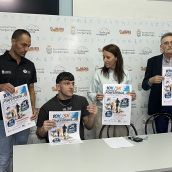 Presentación Carrera Solidaria 10K Ponferrada. Eva González, Alex Martínez, Iker García. Presentación Carrera Solidaria 10K Ponferrada. Eva González, Alex Martínez, Iker García.