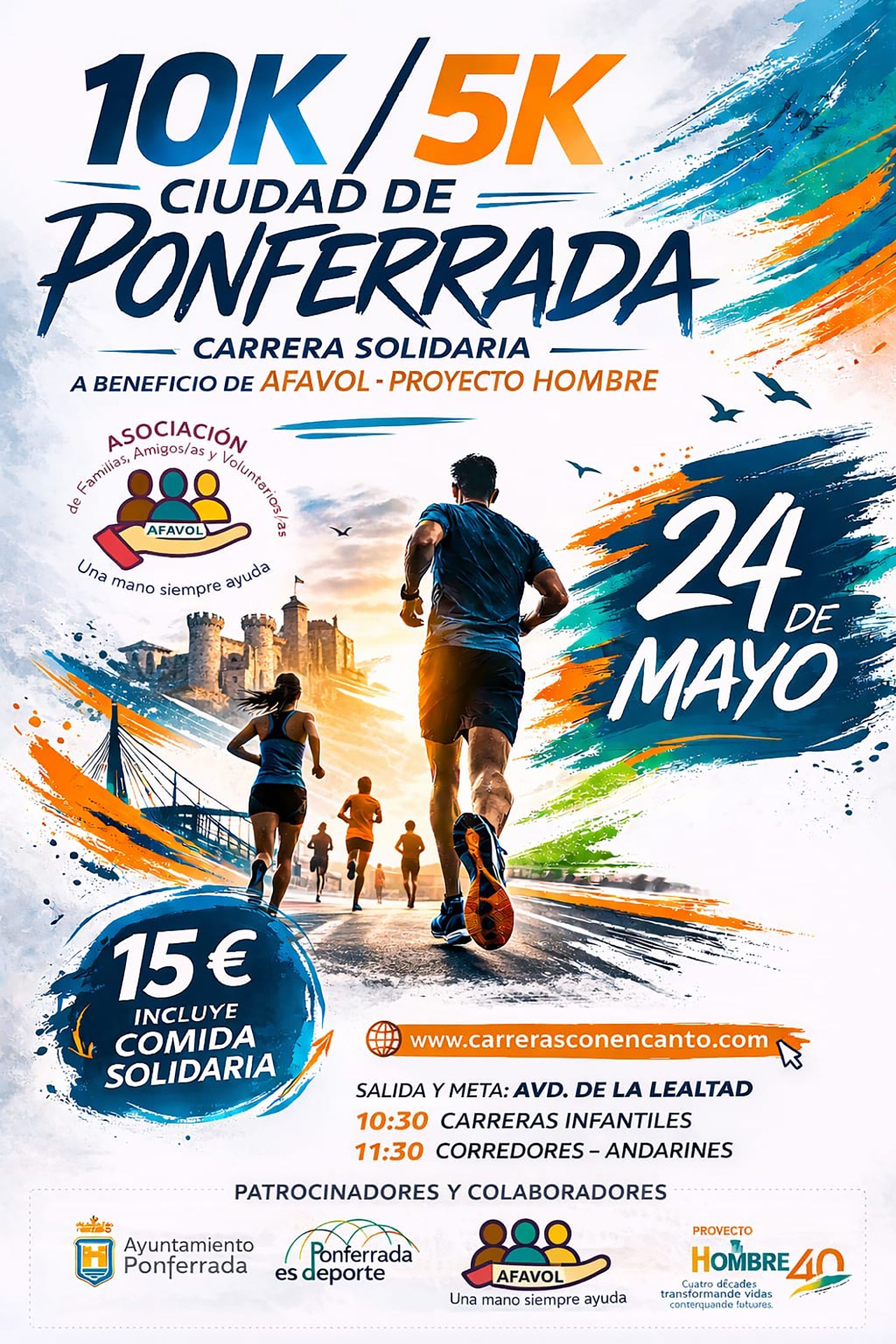 Cartel 10k solidaria Ciudad de Ponferrada Cartel 10k solidaria Ciudad de Ponferrada