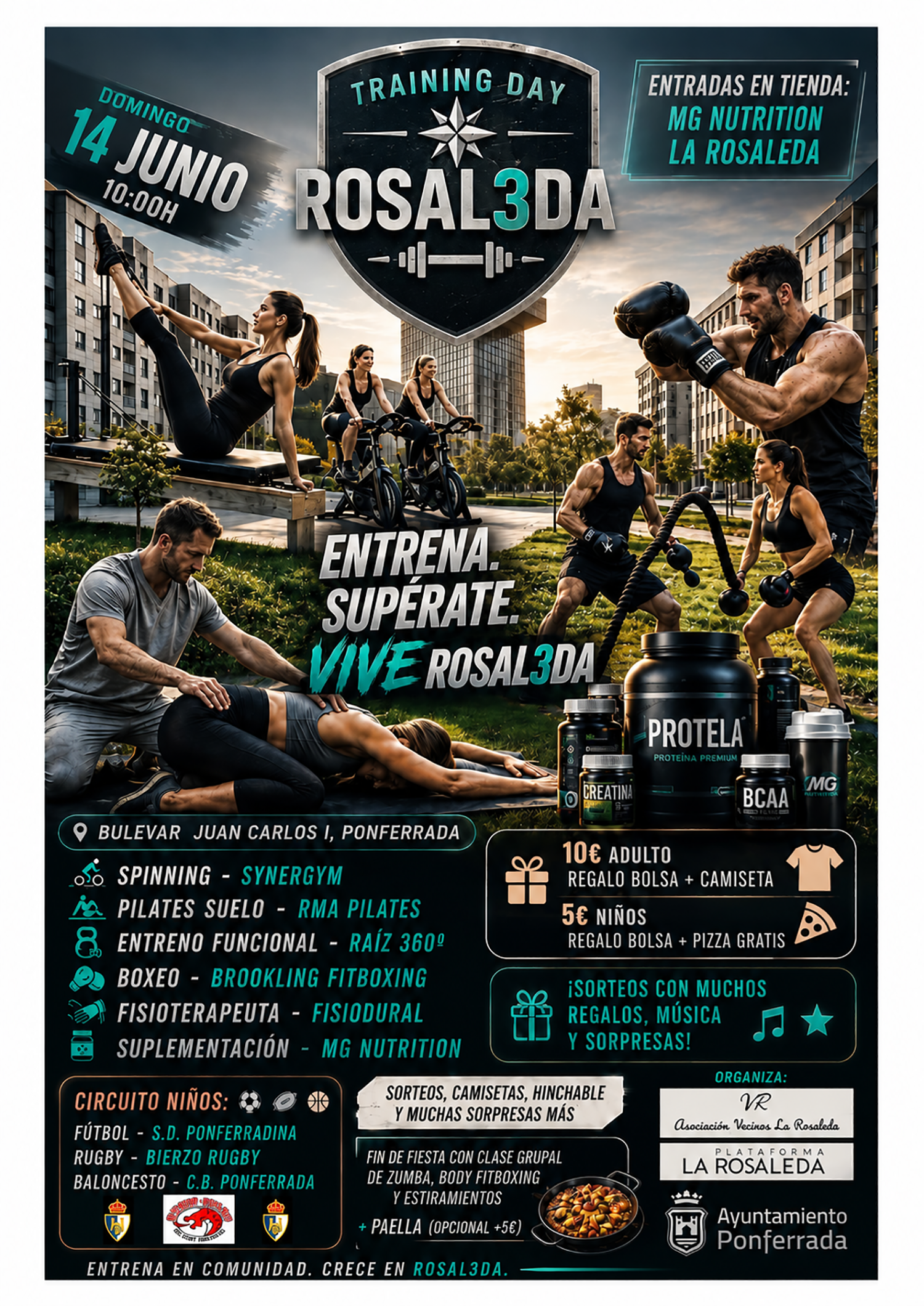 Cartel del evento de La Rosaleda