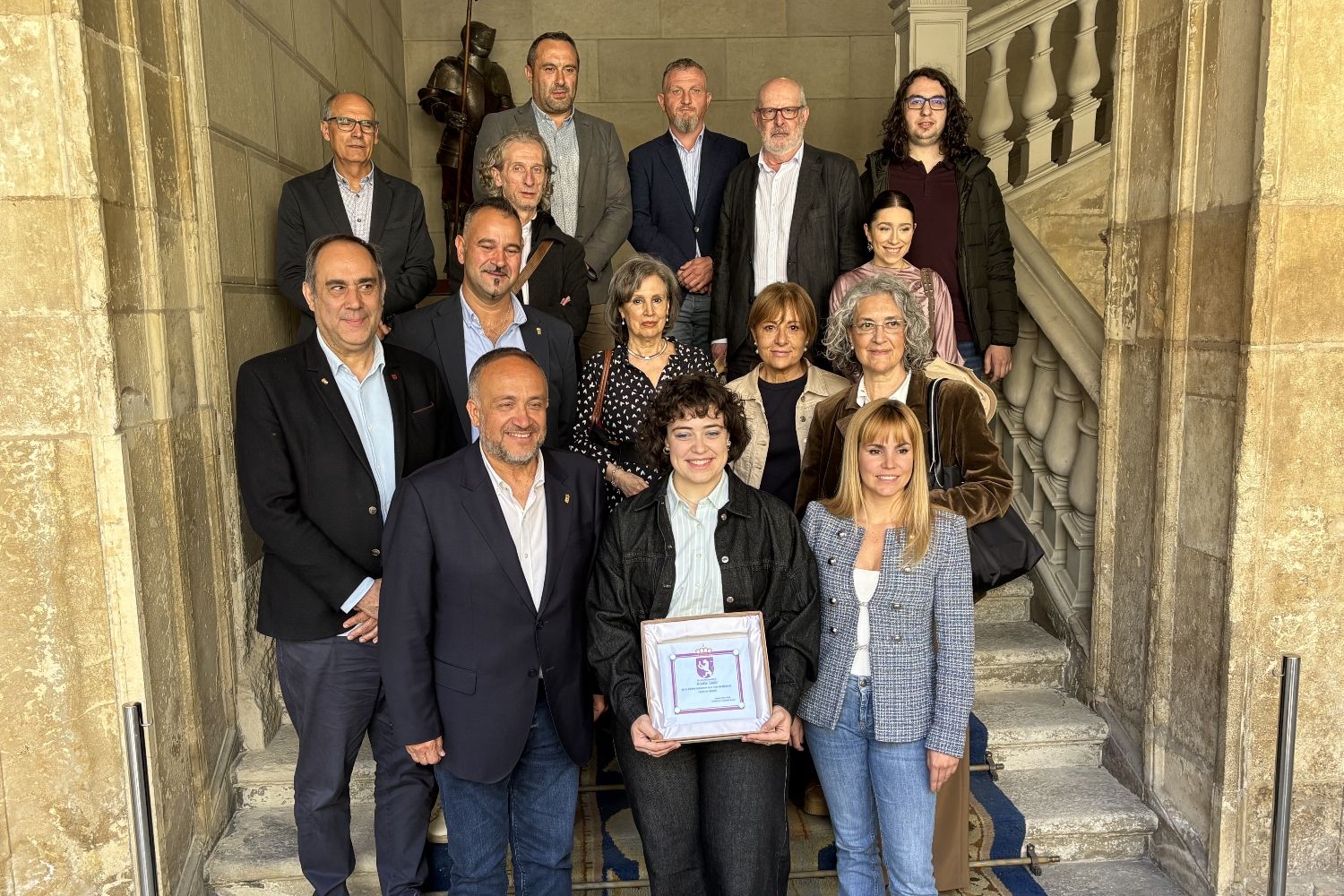 Reconocimiento a la esgrimista berciana Ariadna Castro en la Diputación de León