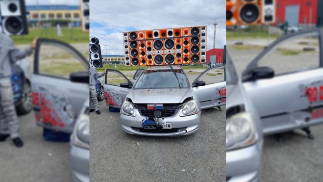 Uno de los vehículos denunciados que fue tuneado para instalar un altavoz | Foto: Concello de Lugo Uno de los vehículos denunciados que fue tuneado para instalar un altavoz | Foto: Concello de Lugo