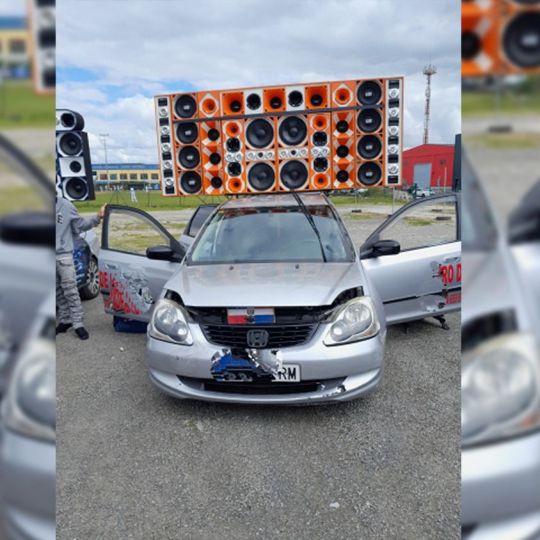 Uno de los vehículos denunciados que fue tuneado para instalar un altavoz | Foto: Concello de Lugo Uno de los vehículos denunciados que fue tuneado para instalar un altavoz | Foto: Concello de Lugo