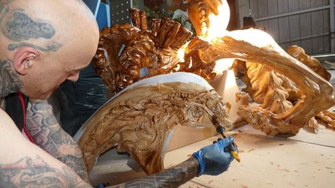 Proceso de creación de las figuras del Morticia (3)