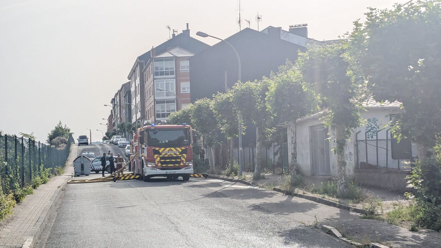 Casa afectada por el incendio Casa afectada por el incendio